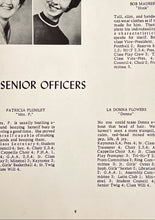 Load image into Gallery viewer, Senior Officers student pictures in 1955 Nelsonville High School yearbook in Athens County, Ohio

