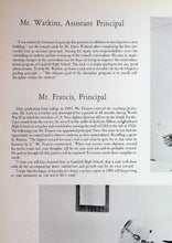 Load image into Gallery viewer, Mr. Watkins and Mr. Francis School Principals 1967 Canfield High School Yearbook in Mahoning County, Ohio
