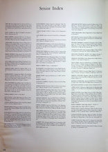 Load image into Gallery viewer, Name index of Seniors in the  1967 Canfield High School Yearbook in Mahoning County, Ohio
