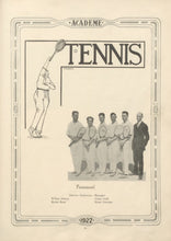 Load image into Gallery viewer, Tennis Team Picture in the 1922 Erie Academy High School Yearbook
