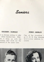 Load image into Gallery viewer, 1949 Cranberry High School Yearbook Senior Student Pictures
