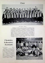 Load image into Gallery viewer, Group photo of Choir members and Chemistry Lab Assistants in 1951 Schenley High School yearbook in Pittsburgh, PA
