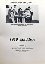 Load image into Gallery viewer, 1949 Spearfish Junior-Senior High School Yearbook in South Dakota named The Spartan
