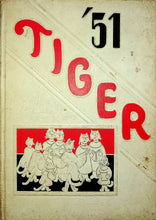 Load image into Gallery viewer, 1951 Huron High School Yearbook in Beadle County, South Dakota The Tiger &#39;51

