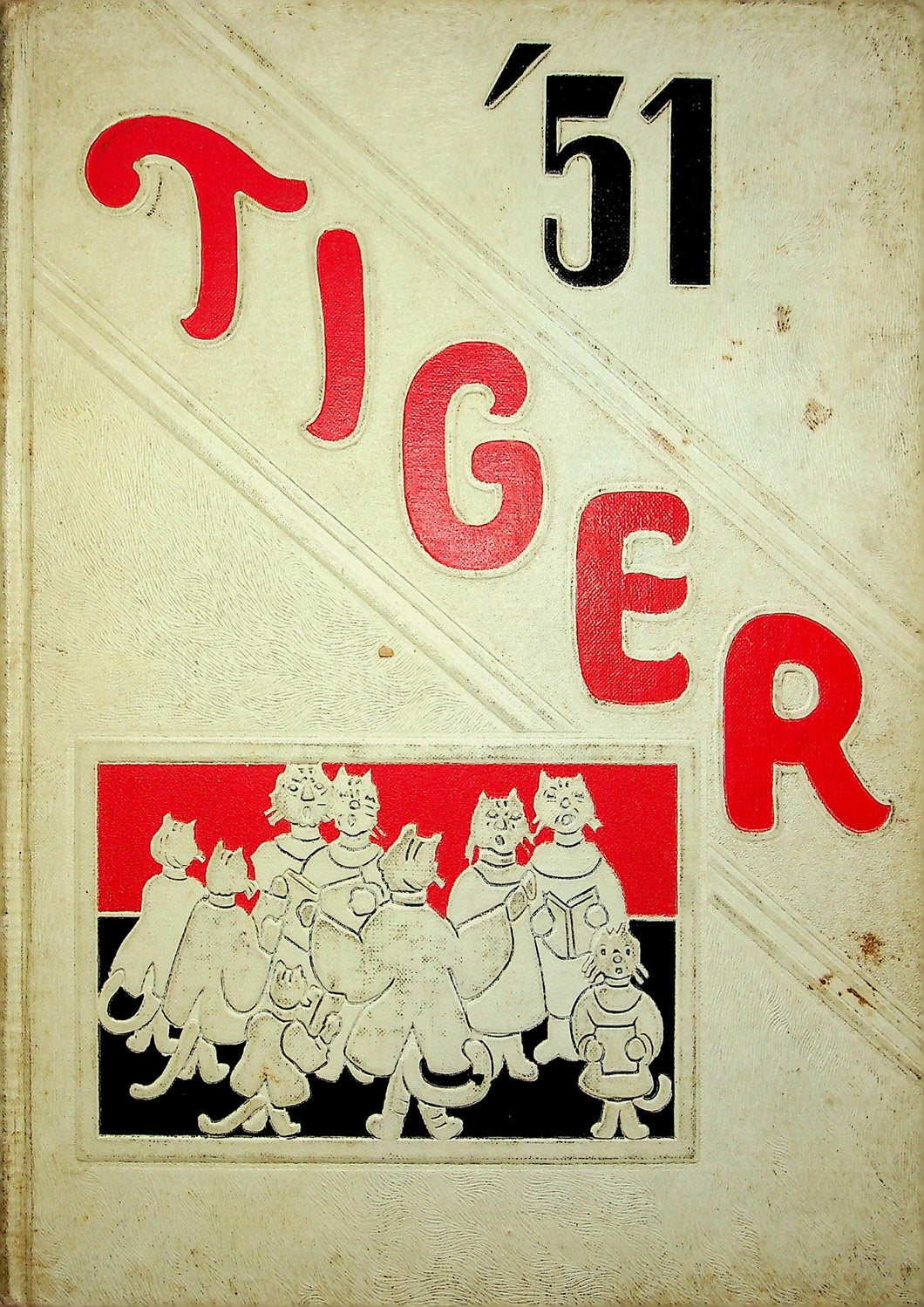 1951 Huron High School Yearbook in Beadle County, South Dakota The Tiger '51