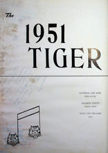 Load image into Gallery viewer, 1951 Huron High School Yearbook The Tiger &#39;51

