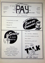 Load image into Gallery viewer, Old vintage advertising in the 1952 Haskell County High School Yearbook in Texas during the 1950s TX
