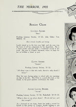 Load image into Gallery viewer, Senior Class Pictures of Students in 1922 Chase City High School Yearbook in Mecklenburg County, Virginia
