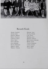 Load image into Gallery viewer, Black and white photograph of a seventh grade class with names listed in the 1928 Charles City County High School yearbook in Virginia
