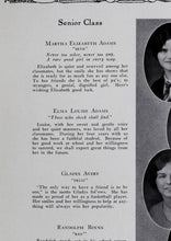 Load image into Gallery viewer, Seniors Pictures in 1929 Charles City County High School Yearbook in Charles City, VA
