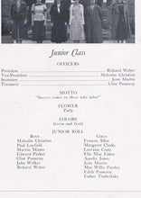 Load image into Gallery viewer, Junior Class Photo in the 1935 New Kent County High School Yearbook in New Kent, VA
