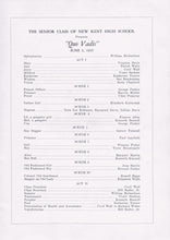 Load image into Gallery viewer, Playbill for 'Qua Vadis' presented by the Senior Class of New Kent High School in 1935
