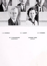 Load image into Gallery viewer, School Superintendent and Secretary in the 1939 Amelia High School Yearbook in Amelia County, Virginia W.R. Wigglesworth and Katherine Green
