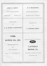 Load image into Gallery viewer, Old vintage advertising in 1950 New Kent County High School Yearbook in New Kent, VA Layfield Motor York Supply Co.
