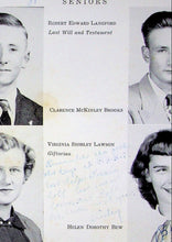 Load image into Gallery viewer, Yearbook pictures of seniors in 1951 Pleasant Hill High School Yearbook in King &amp; Queen County, VA
