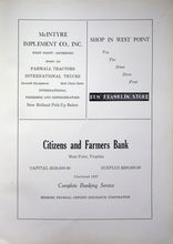 Load image into Gallery viewer, 1950s vintage old advertising including citizen and farmers bank in 1951 Pleasant Hill High School Yearbook in Shanghai, VA
