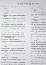 Load image into Gallery viewer, Class prophecy of students in 1951 Pleasant Hill High School Yearbook in King &amp; Queen County, Virginia
