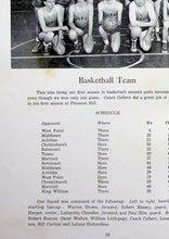 Load image into Gallery viewer, Picture of varsity basketball team at 1951 Pleasant Hill High School Yearbook in King &amp; Queen County, Virginia
