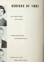Load image into Gallery viewer, Senior Portrait Photos of Students in 1951 Suffolk High School Yearbook in Virginia
