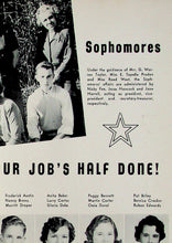 Load image into Gallery viewer, Portrait Photographs of Sophomores Students in the 1951 Suffolk High School Yearbook in VA
