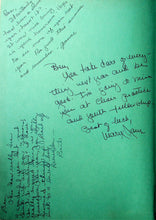 Load image into Gallery viewer, Handwritten notes in cursive inside of the 1951 Suffolk High School Yearbook in Virginia
