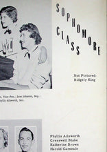 Load image into Gallery viewer, Pictures of sophomore students in the 1953 Middlesex County High School Yearbook in Saluda, Virginia
