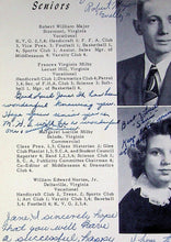 Load image into Gallery viewer, Photos of senior students in the 1954 Middlesex County High School Yearbook in Saluda, Virginia
