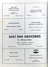 Load image into Gallery viewer, Old retro advertising in the 1954 Waverly High School Yearbook in Sussex County, Virginia 1950s
