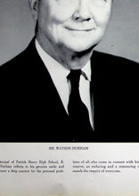 Load image into Gallery viewer, School Principal Mr. Watson Durham in the 1964 Patrick Henry High School Yearbook in Ashland, Virginia
