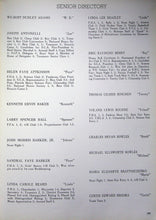 Load image into Gallery viewer, Directory of senior student names in the 1964 Patrick Henry High School Yearbook in Ashland, Virginia
