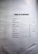 Load image into Gallery viewer, Table of contents in the 1979 Chickahominy Academy Yearbook in Henrico, VA
