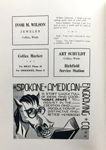 Load image into Gallery viewer, Old vintage ads in the 1940 Colfax High School yearbook Whitman County, Washington
