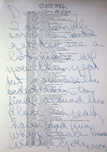 Load image into Gallery viewer, Class will in the 1953 Clover Park High School Yearbook in Lakewood, Washington

