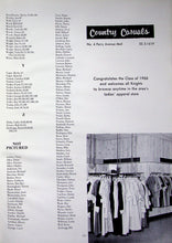 Load image into Gallery viewer, Country Casuals vintage ads in 1966 East High School Yearbook in Bremerton, Washington
