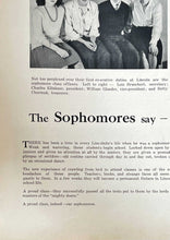 Load image into Gallery viewer, 1944 Lincoln High School in Manitowoc, Wisconsin Sophomore students
