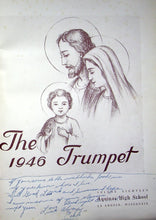 Load image into Gallery viewer, 1946 Aquinas High School yearbook in La Crosse County, Wisconsin The Trumpet Volume 18
