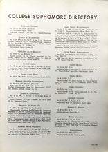 Load image into Gallery viewer, Student Directory for Sophomore Students at Greenbrier Military Academy during school year of 1951
