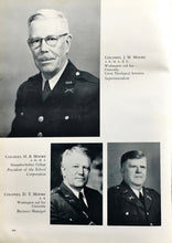 Load image into Gallery viewer, Colonels J.M. Moore, H.B. Moore, and D.T. Moore at Greenbrier Military School in Lewisburg, West Virginia in 1951
