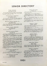 Load image into Gallery viewer, List of High Schools seniors at Greenbrier Military School in 1951
