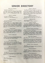Load image into Gallery viewer, 1952 Greenbrier Military School senior student names in Lewisburg, WV
