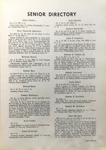 Load image into Gallery viewer, 1952 Greenbrier Military School Senior Directory list of students
