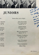 Load image into Gallery viewer, Pictures and names of Juniors at Greenbrier Military School in Lewisburg, West Virginia in the 1953 School Year
