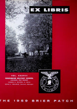 Load image into Gallery viewer, 1959 Greenbrier Military High School Yearbook in Lewisburg, West Virginia The Brier Patch
