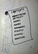 Load image into Gallery viewer, Class of 1961 East Bank High School Yearbook contents
