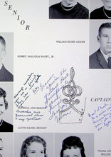 Load image into Gallery viewer, Senior Students Portrait Photographs in 1960 Louisa County High School Yearbook in Mineral, Virginia
