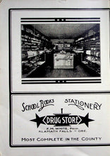 Load image into Gallery viewer, Old drug store vintage advertisement in 1907 Klamath County High School Yearbook in Oregon
