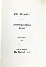 Load image into Gallery viewer, 1919 Ashland High School Yearbook in Ashland, Ohio
