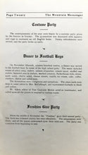 Load image into Gallery viewer, Costume Party, Dinner to Football Boys in 1913 Roslyn High School Yearbook in Rosyln, Washington
