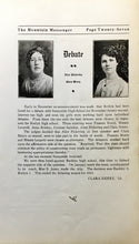 Load image into Gallery viewer, Pictures and information about the Debate members in 1913 Roslyn High School Yearbook in Washington State
